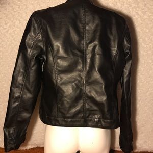 Black leather jacket